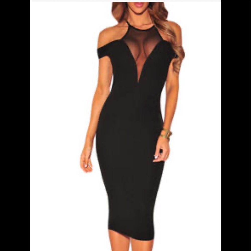 Mesh top keyhole back midi - Picture 6 of 8